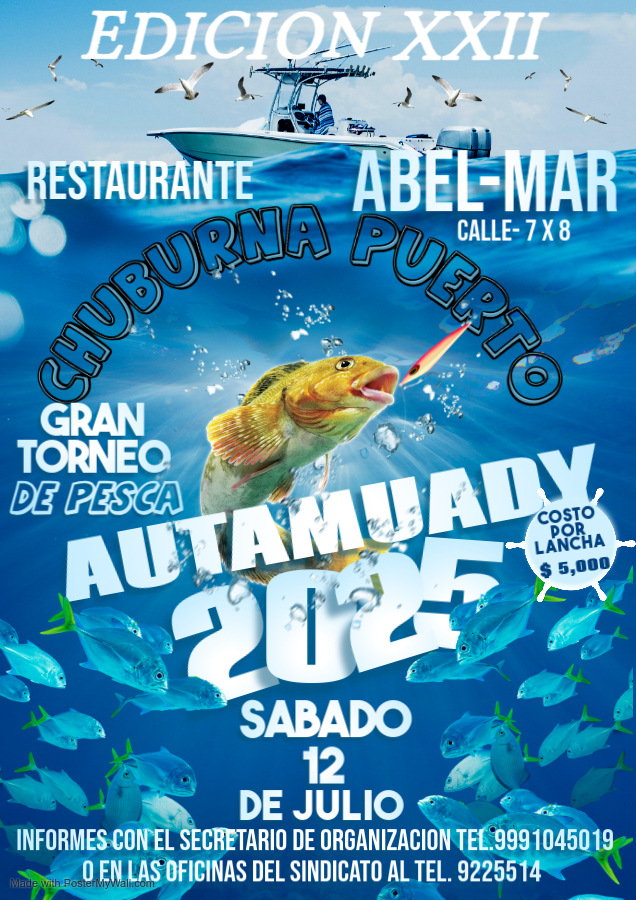 Blue Maximalist Blue Ocean Fishing Tour Ad A4 - Hecho con PosterMyWall (2)